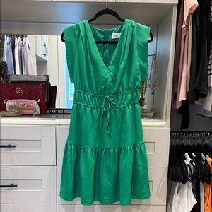 Eliza J Vibrant Green Sleeveless Mini Dress